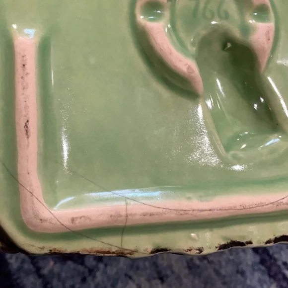 Vintage Shawnee USA 766 deer fawn w foliage planter 7” container decor